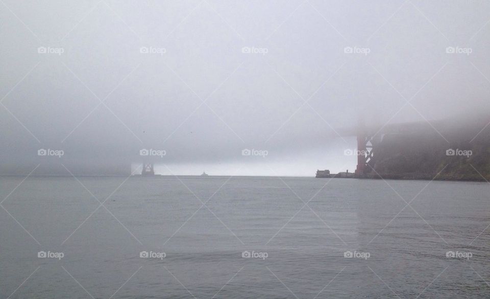 Golden Gate in fog