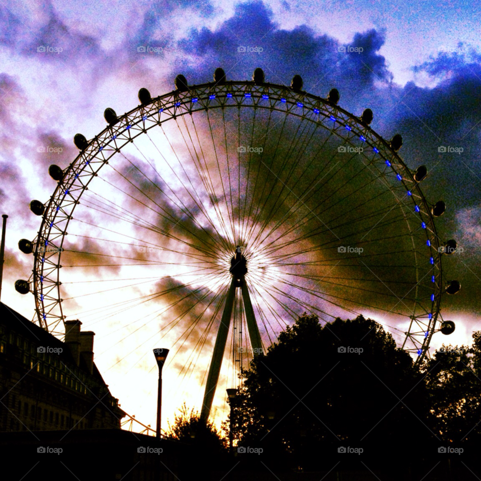 london sky sunset clouds by aspascia