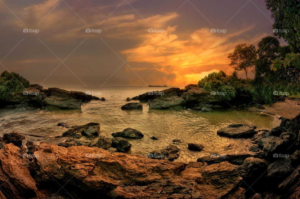 sunset at Banua patra