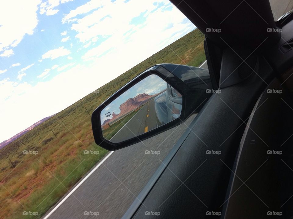 Mirror view of mountain