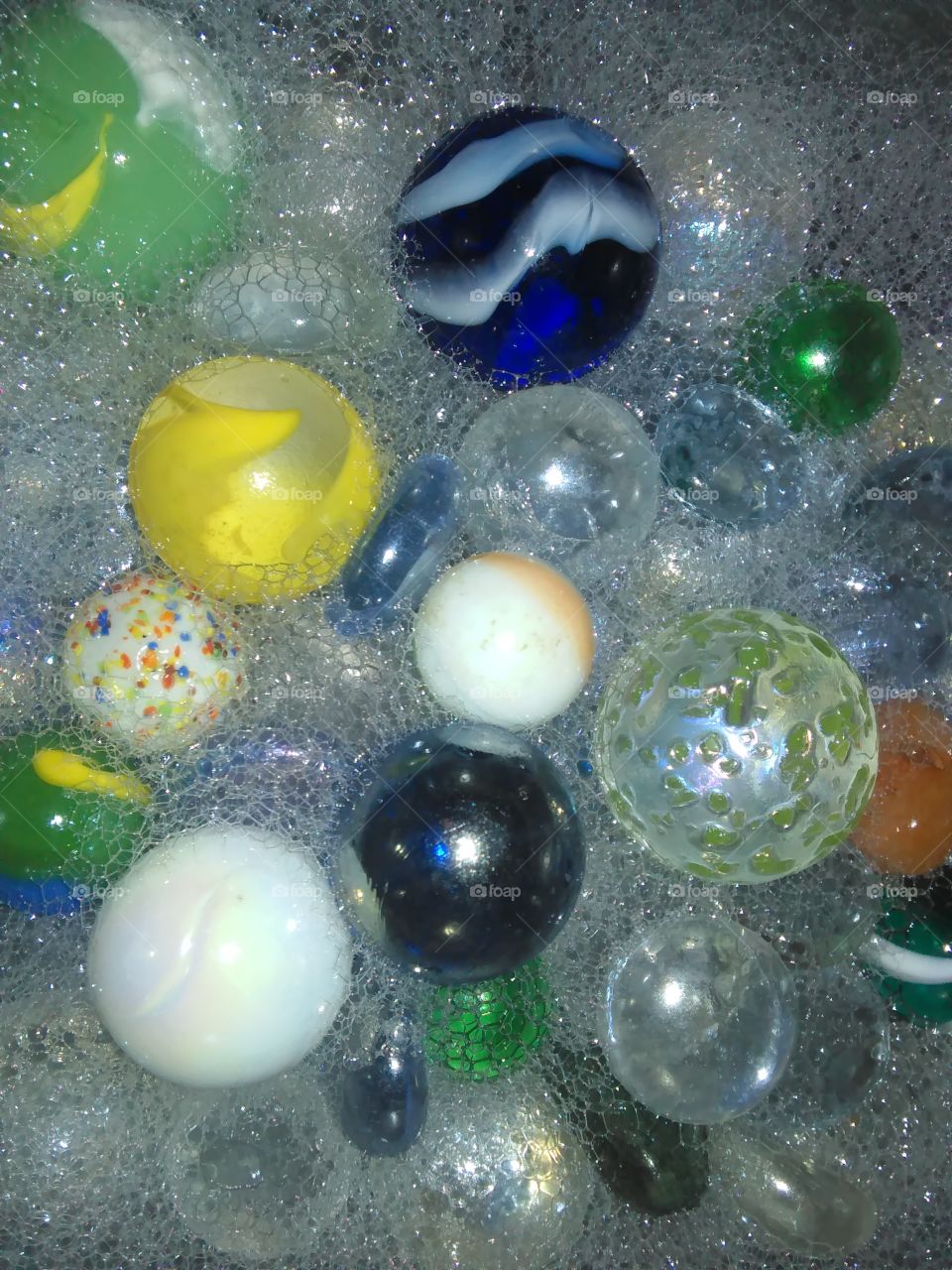 Bubbles and Marbles