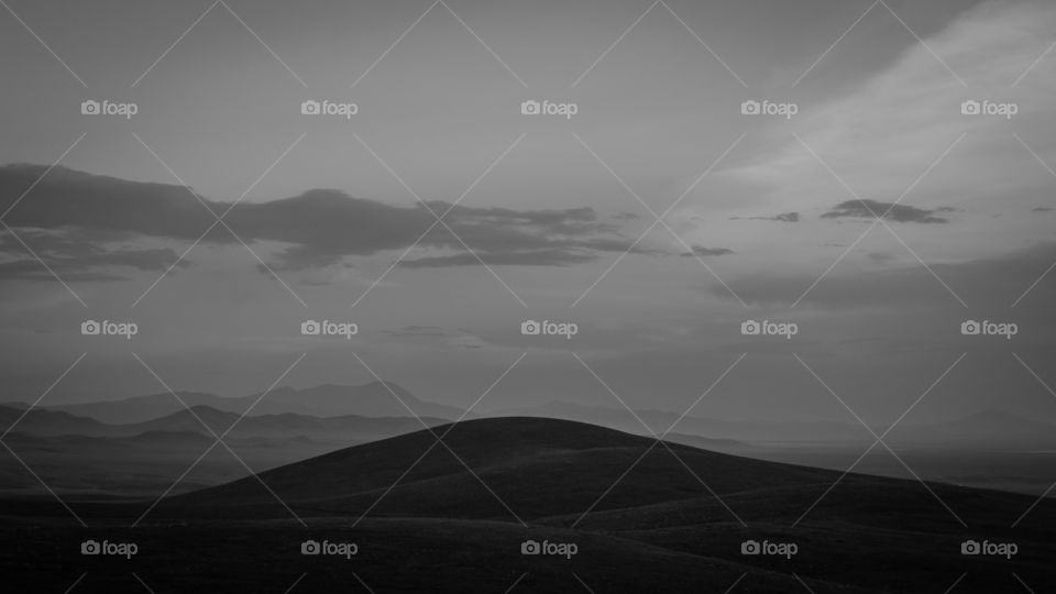 Landscape, No Person, Mountain, Fog, Sunset