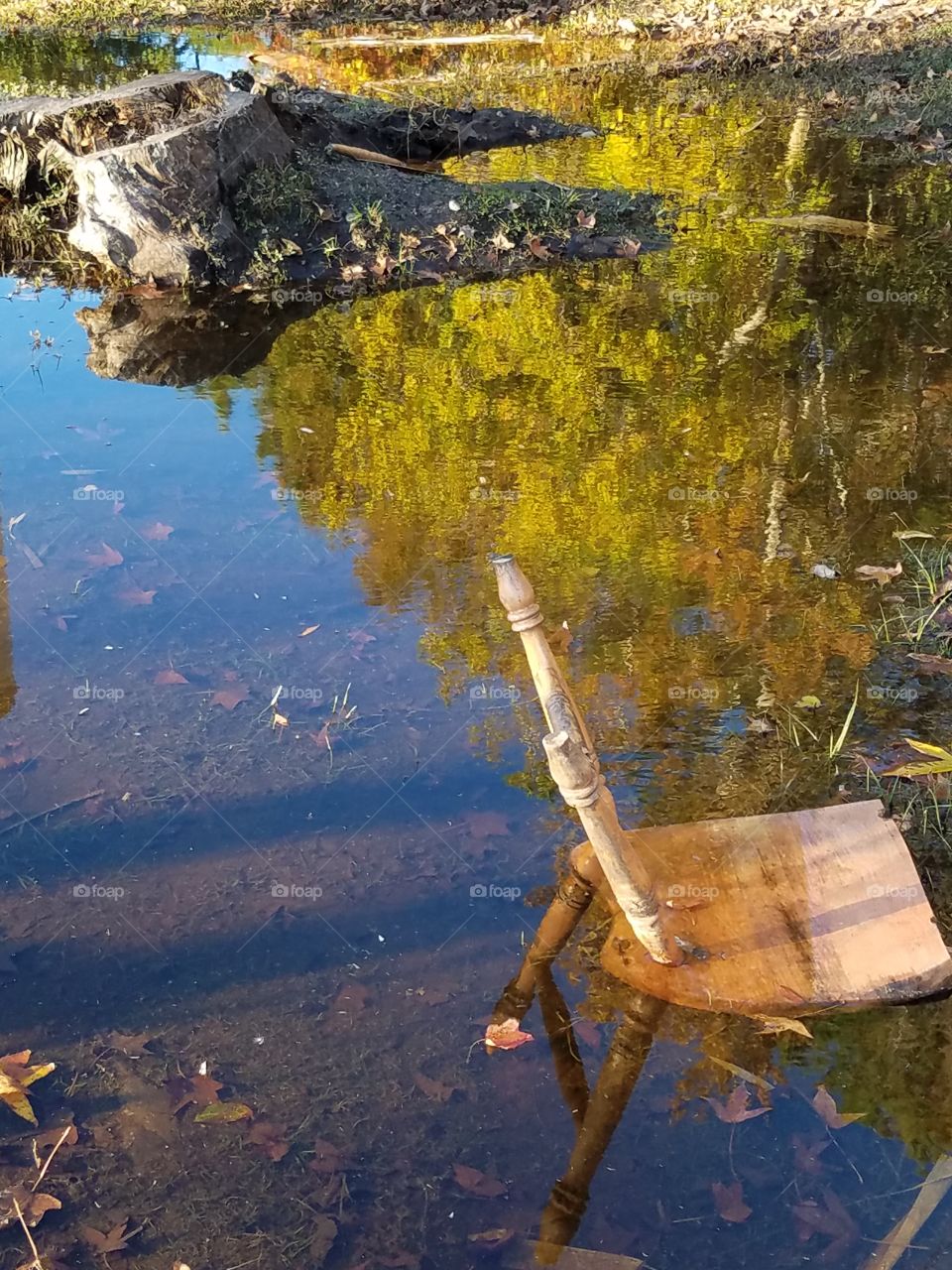 chair in water