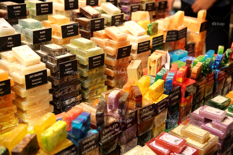 Colorful Soaps in Grand Bazaar Istanbul