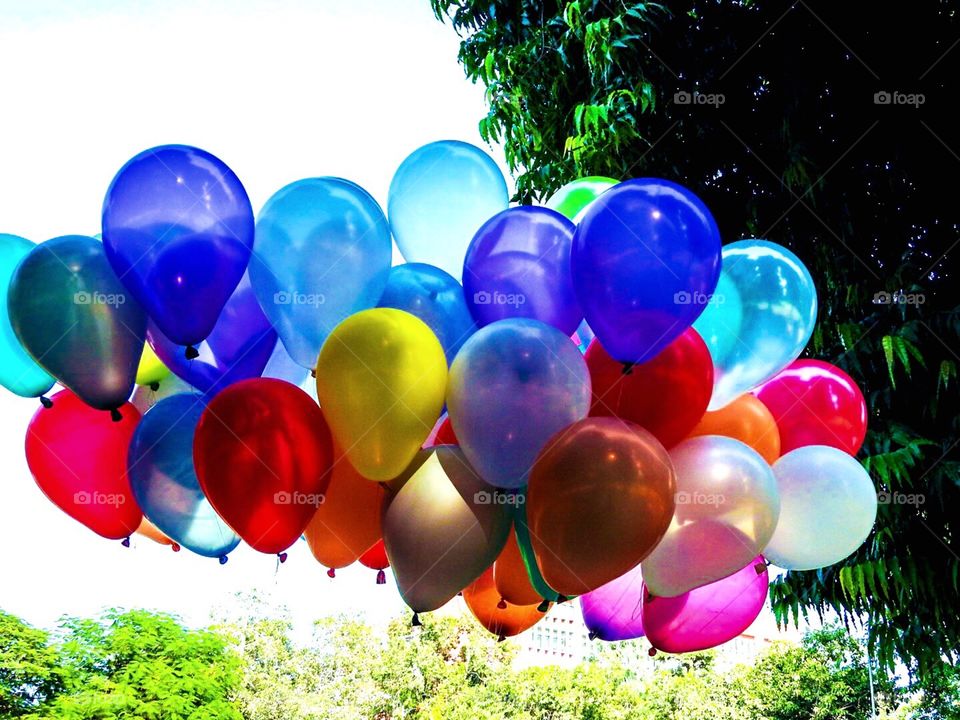 Balloons, let the colors brighten your lives.