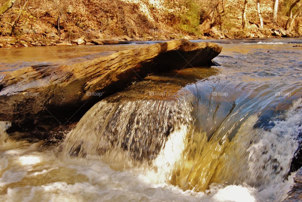 View of waterfall