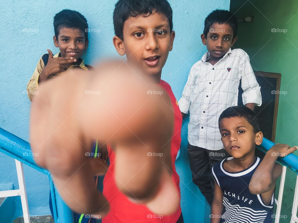 Group of Indian kids