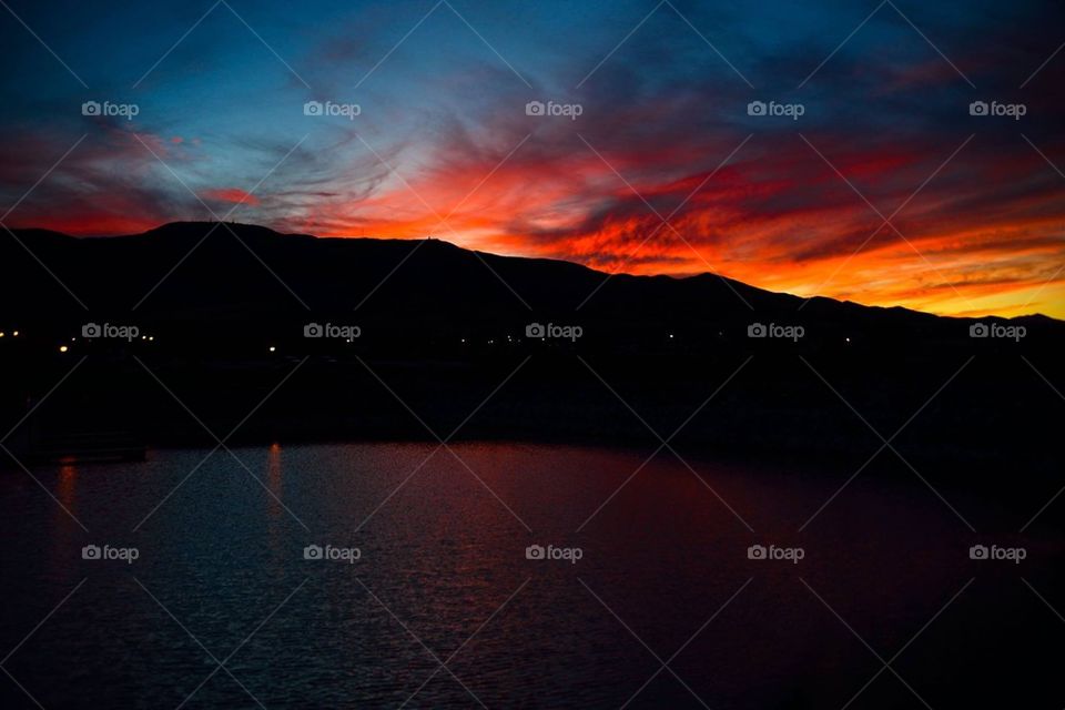 Sunset Over Utah