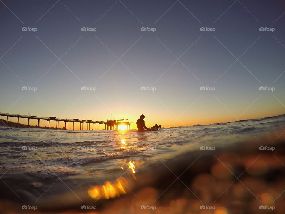 Sunset Surf in La Jolla