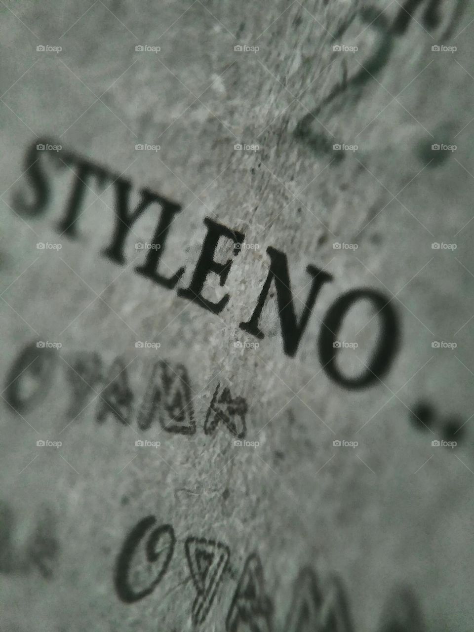 black and white letters