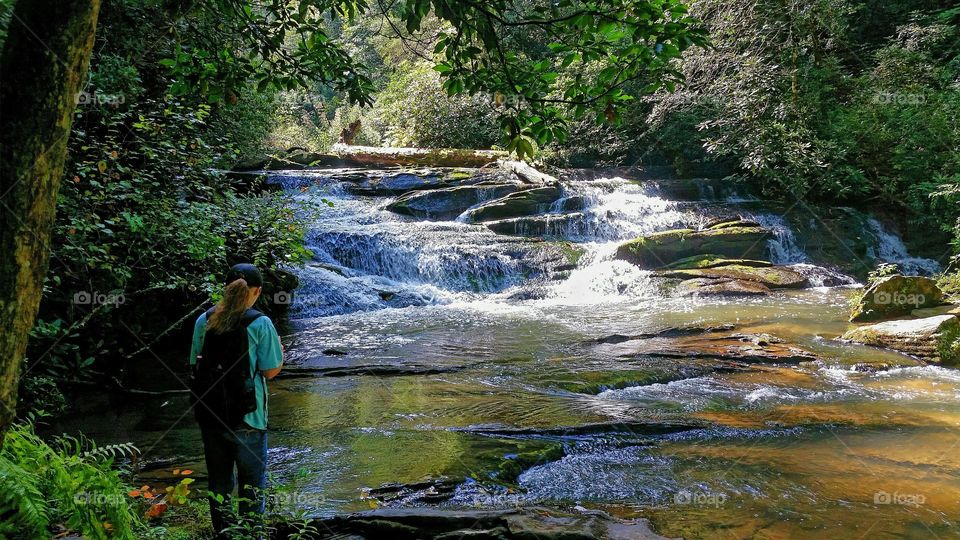 Whetstone creek falls in South Carolina