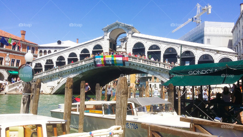 Rialto bridge. Rialto bridge in Venice