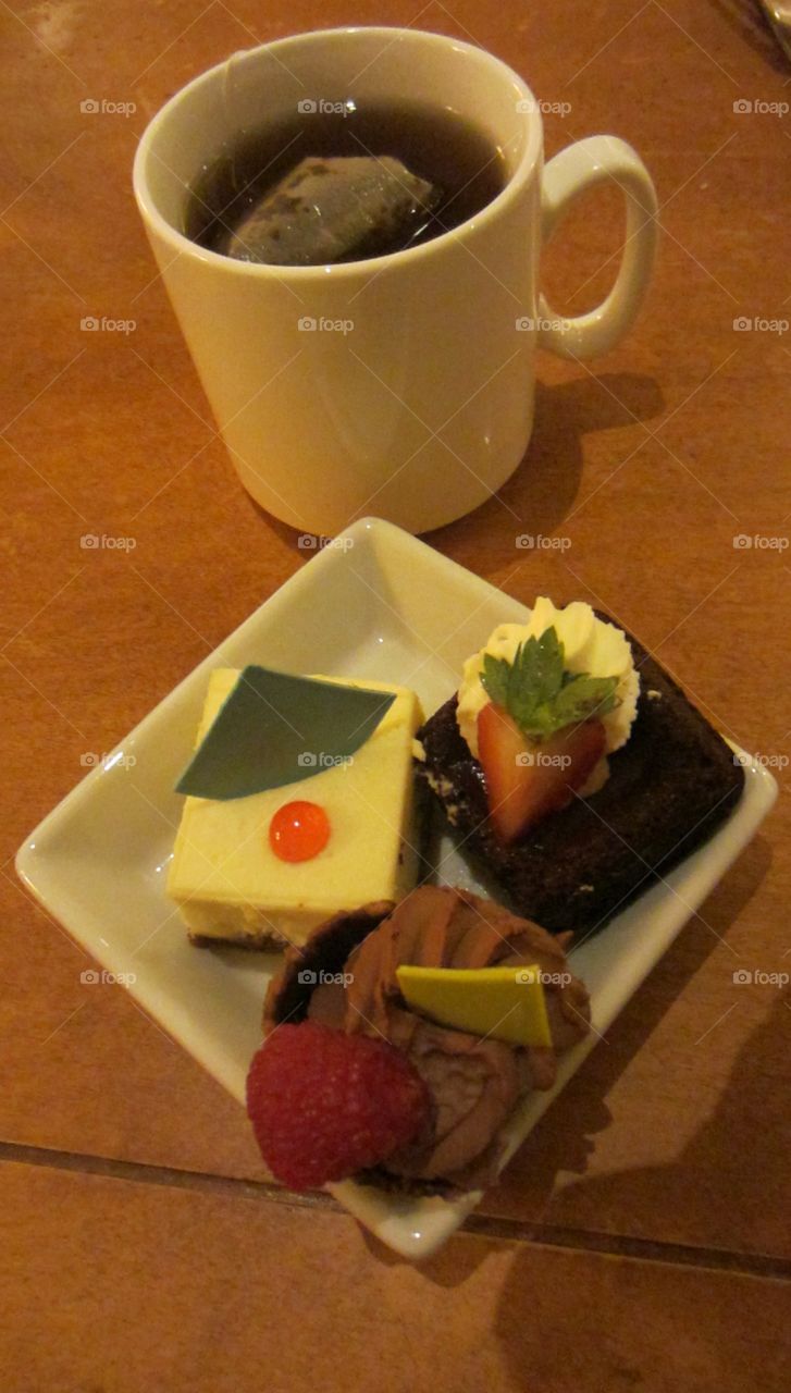 Pretty Dessert Plate with a Variety of Sweets