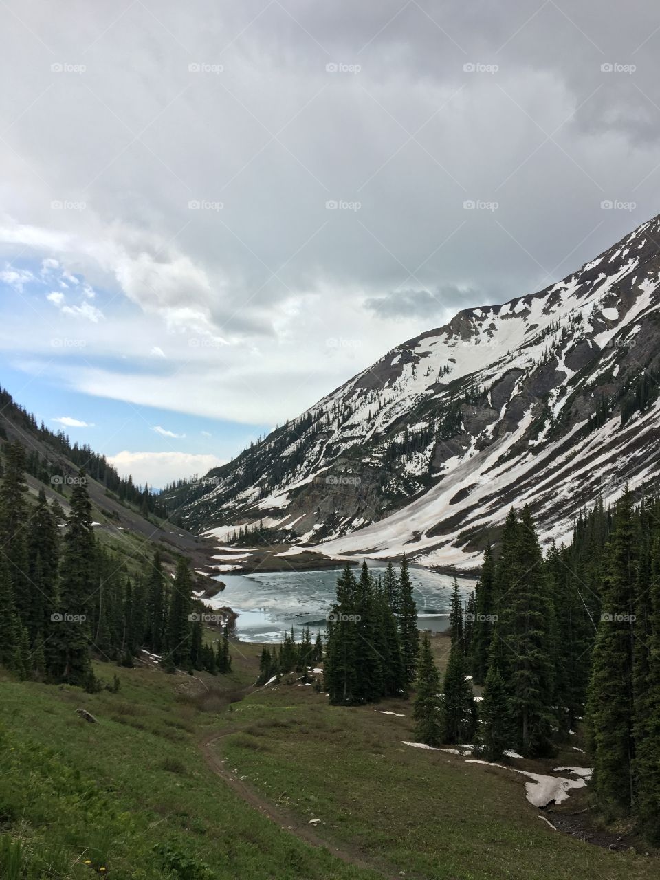 A high mountain lake in Colorado 