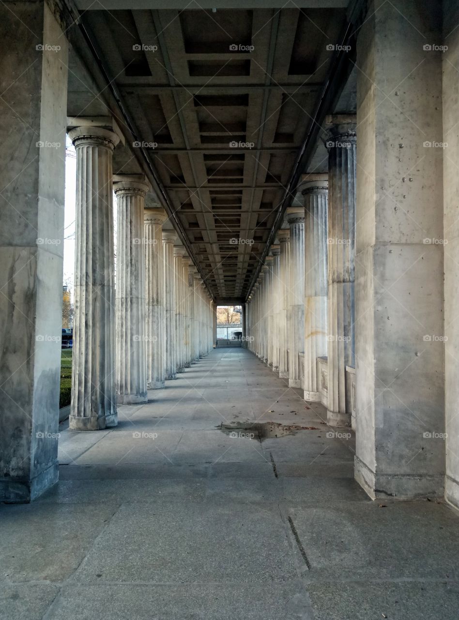 No Person, Bedrock, Architecture, Column, Travel