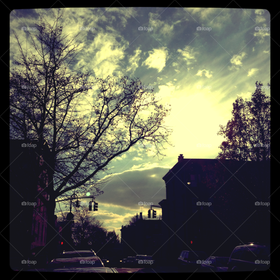 sky street sunset clouds by michaella