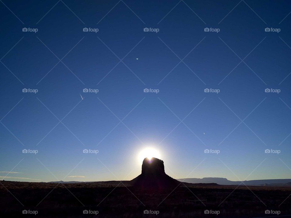 monument valley at sunset