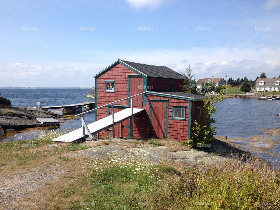 View from the Bay of Fundy, Canada 