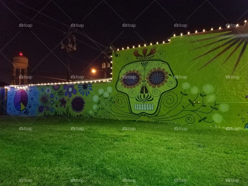 Sugar skull wall art
