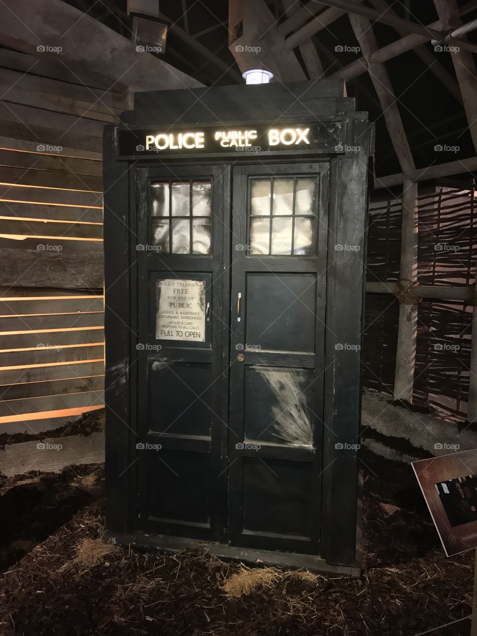 TARDIS from Day of the Doctor (50th Anniversary of Doctor Who event) at the Doctor Who Experience, Cardiff