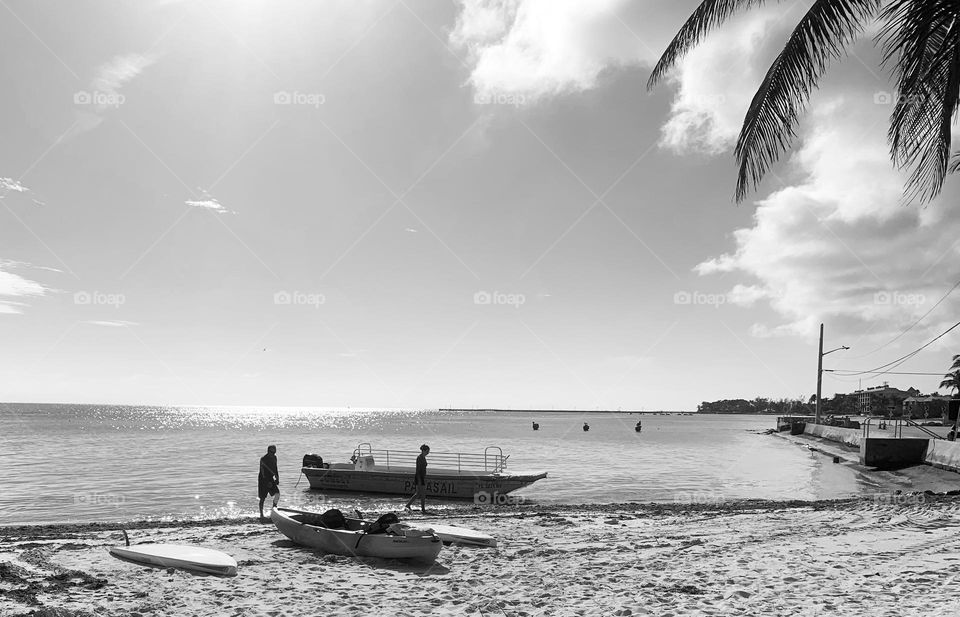 KAYAKS ON BEACH