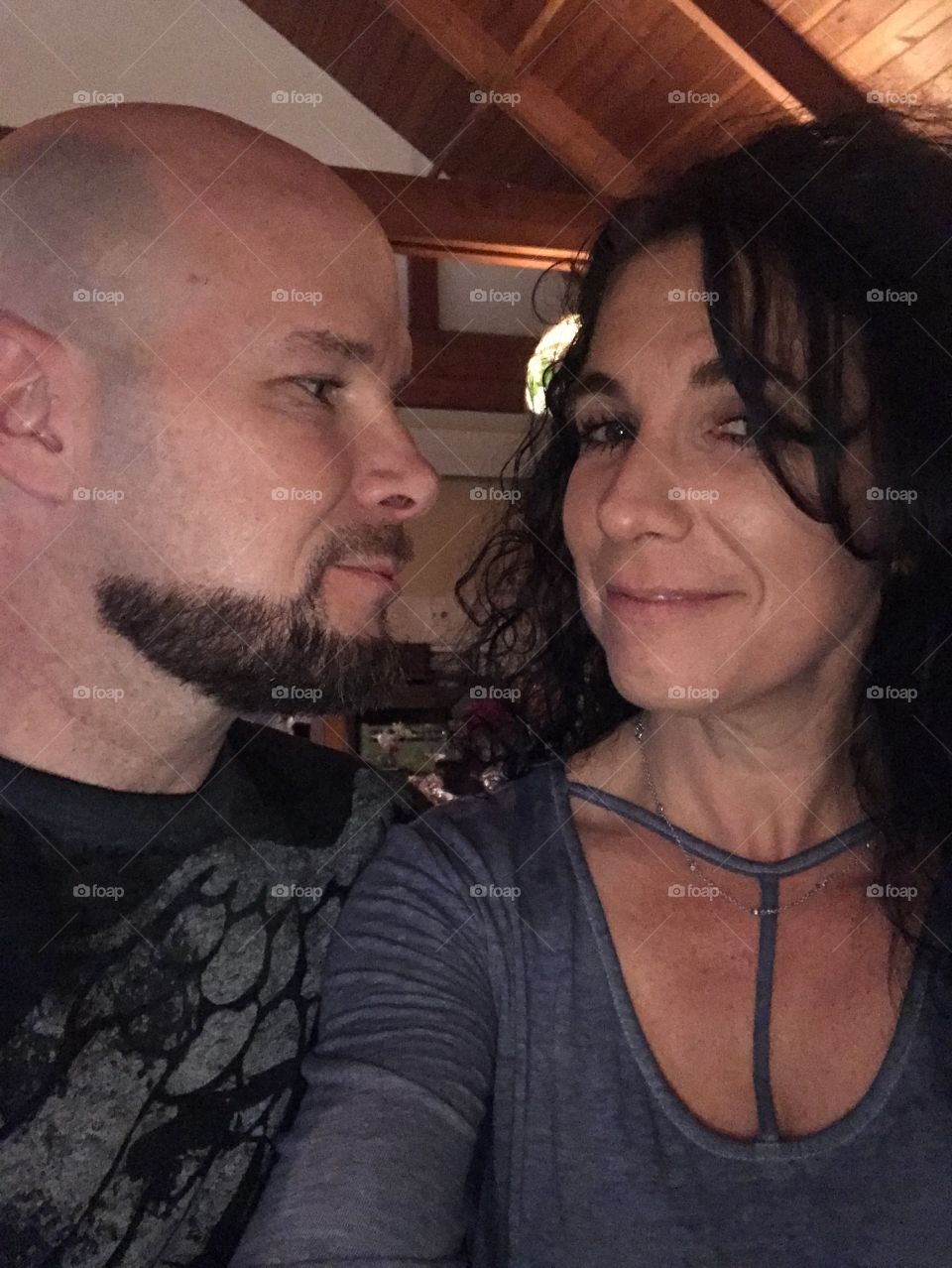 Looking at me lovingly 