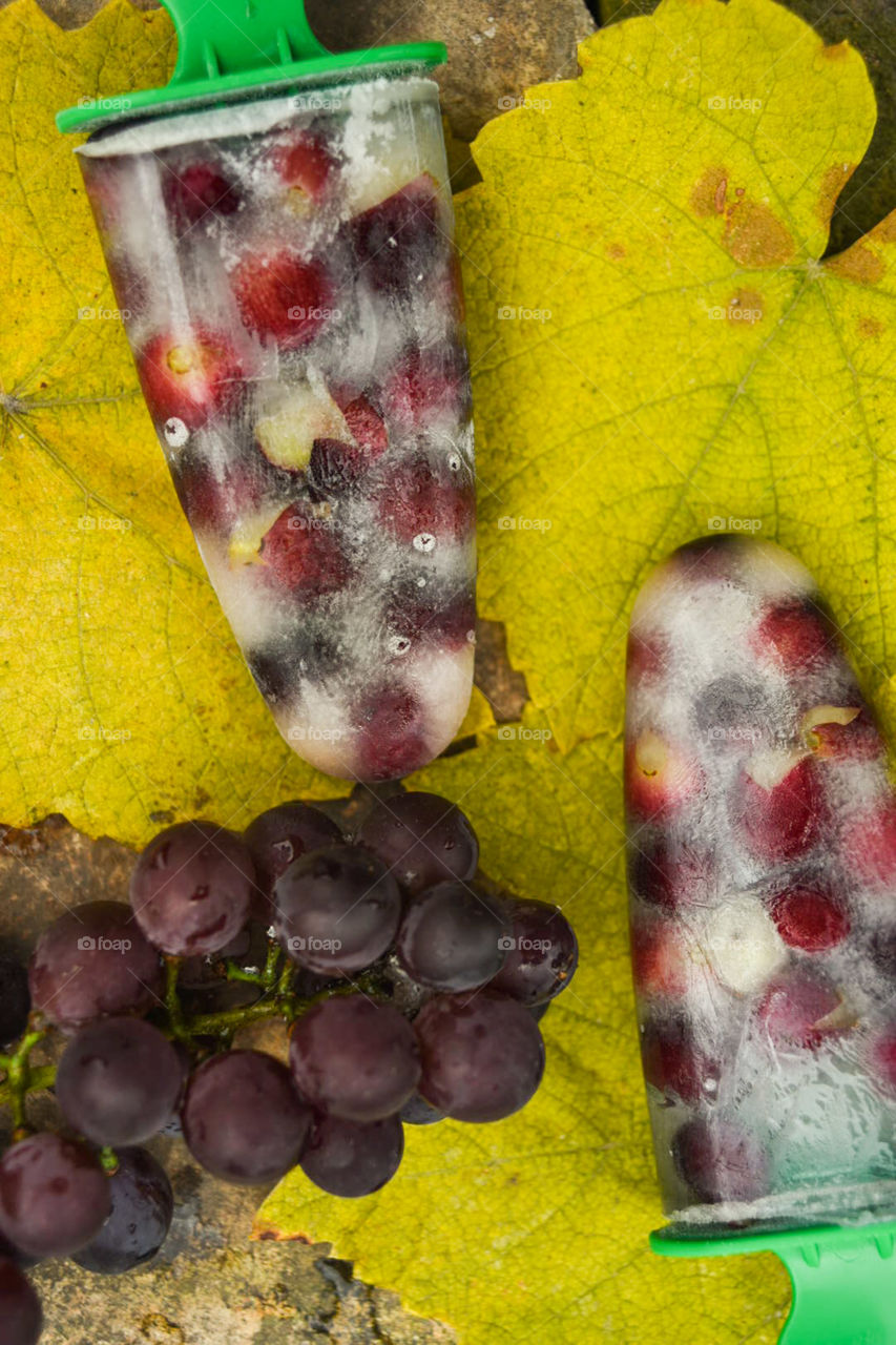 Grape ice cream