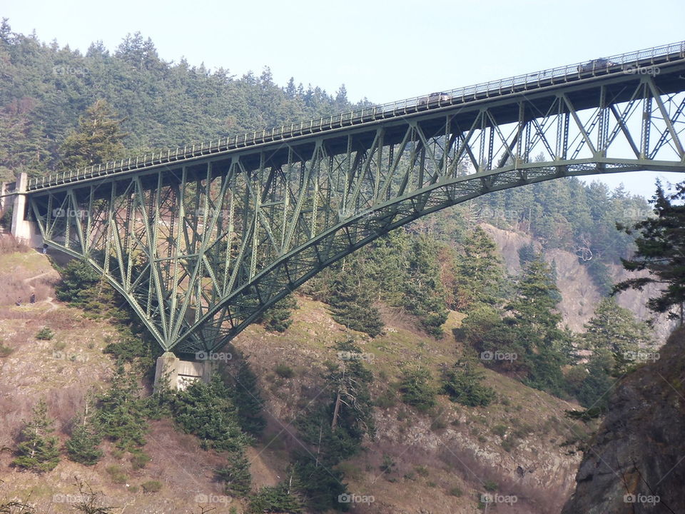 Old bridge structure.