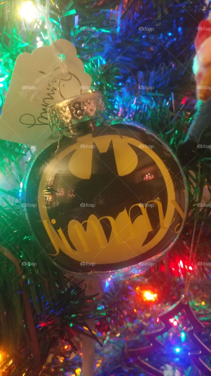 Batman on a Christmas Tree