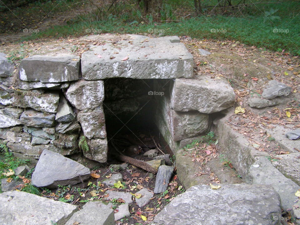 Entry way through the rock