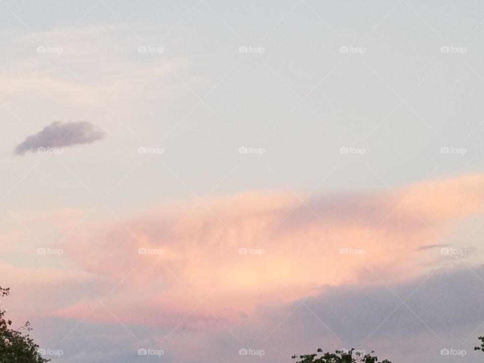 Austin sky in the evening