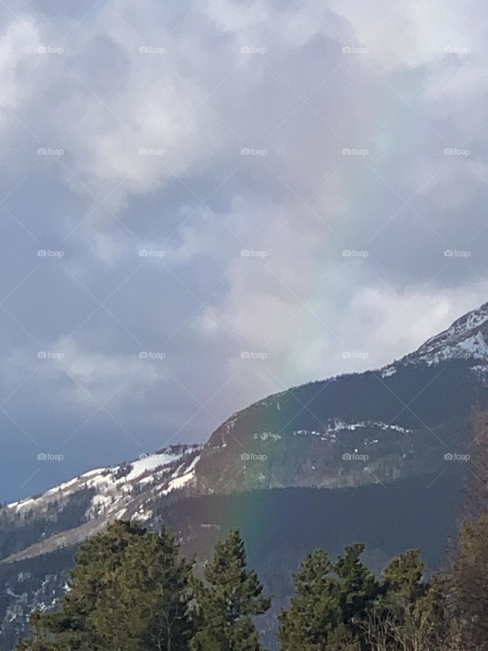 Rainbow Over the mountains 