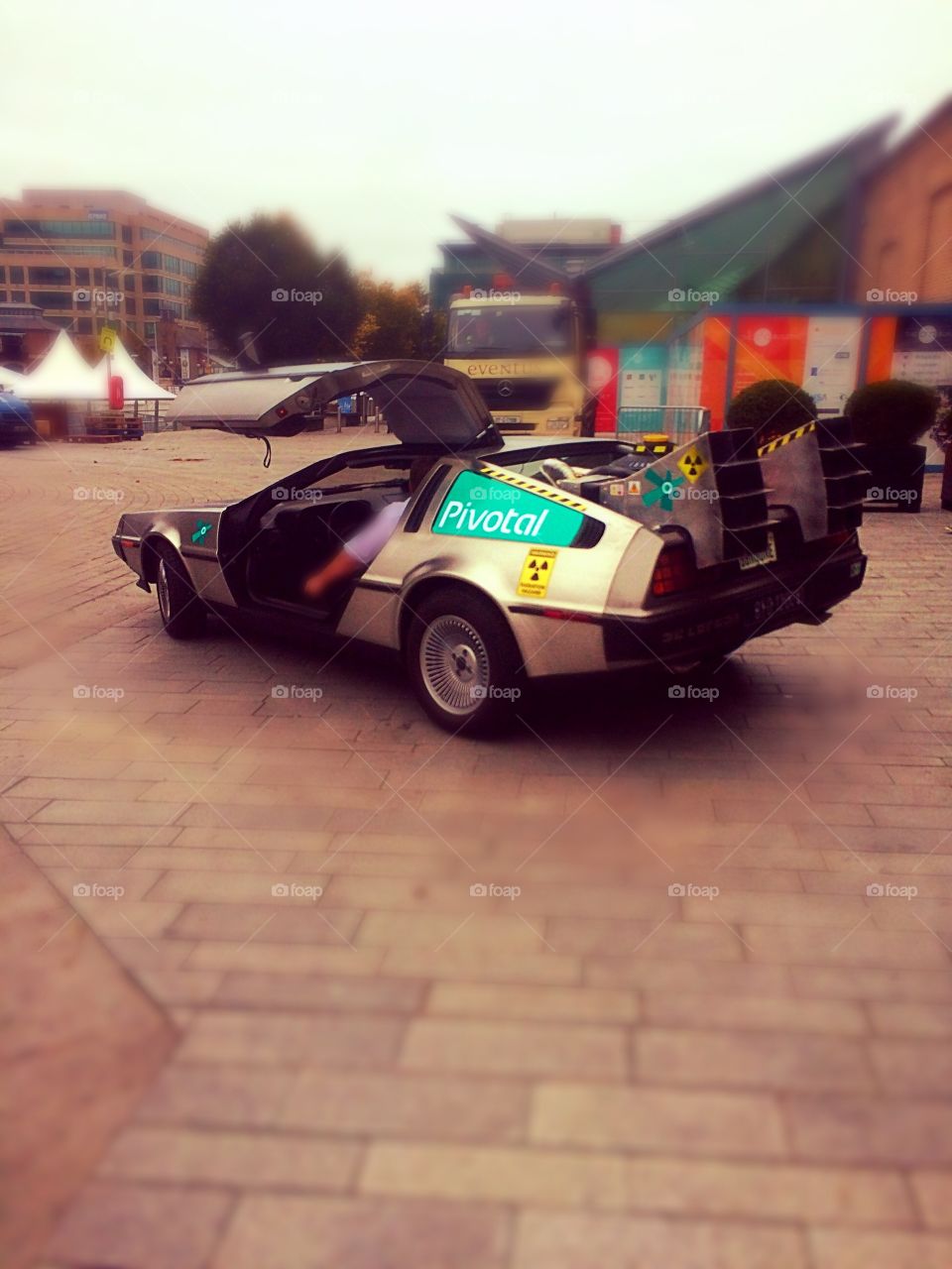 Back to the future Delorean. Delorean in Dublin on 21 October 2015

