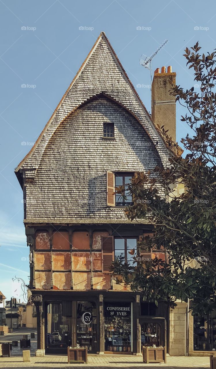 Sweet shop located at Maison Rouge, La Châtre, France