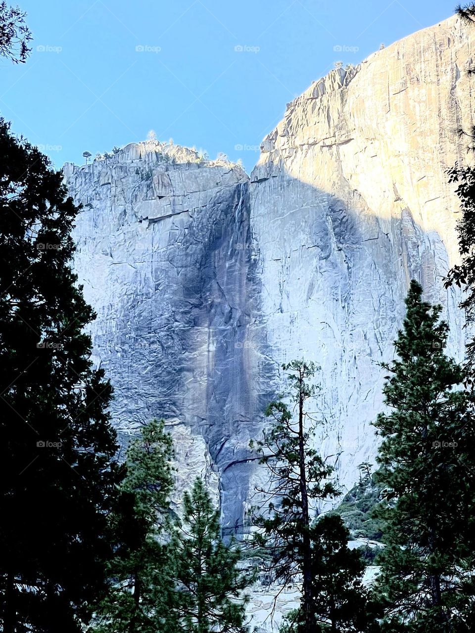 Lower Yosemite Falls less the falls