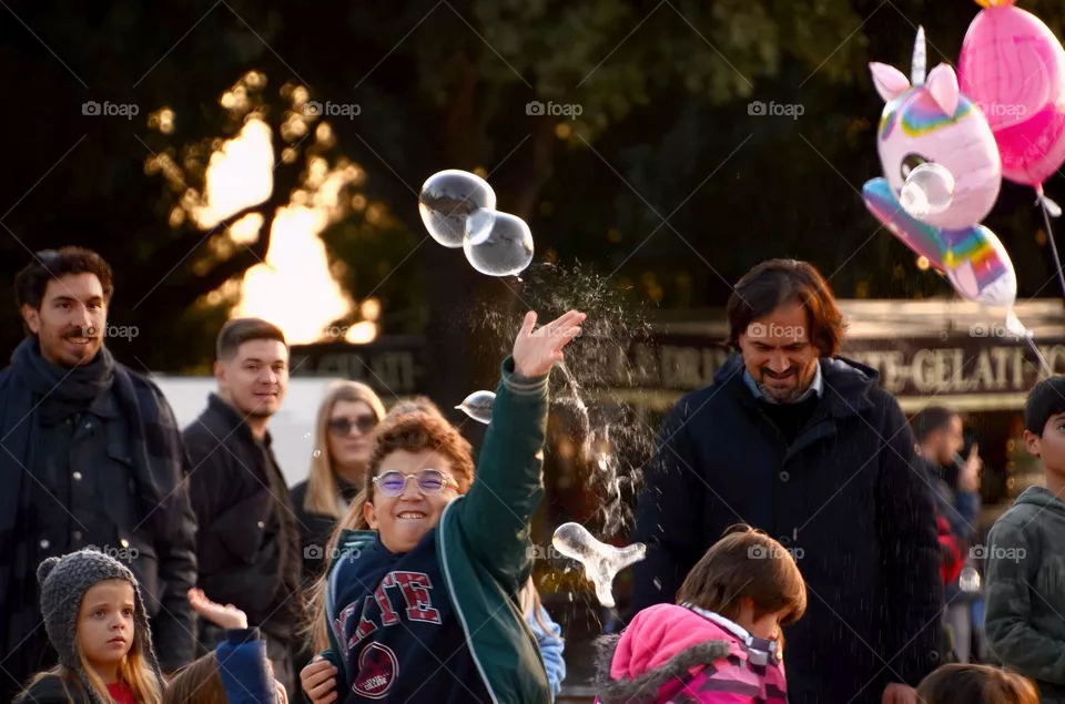 Bubbles splash