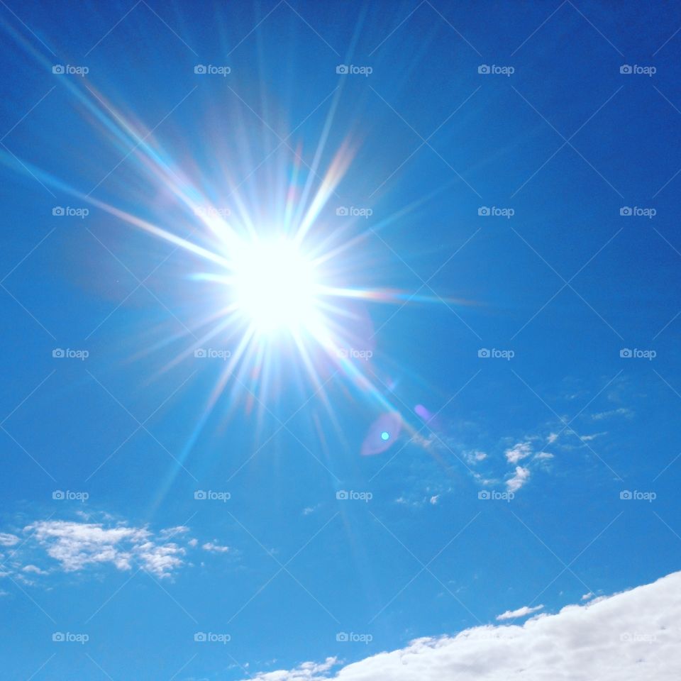 sunshine, warmth, sky, Beautiful,rays
