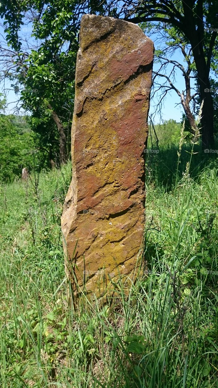 Thombstone. A very old stone , some hundred years 