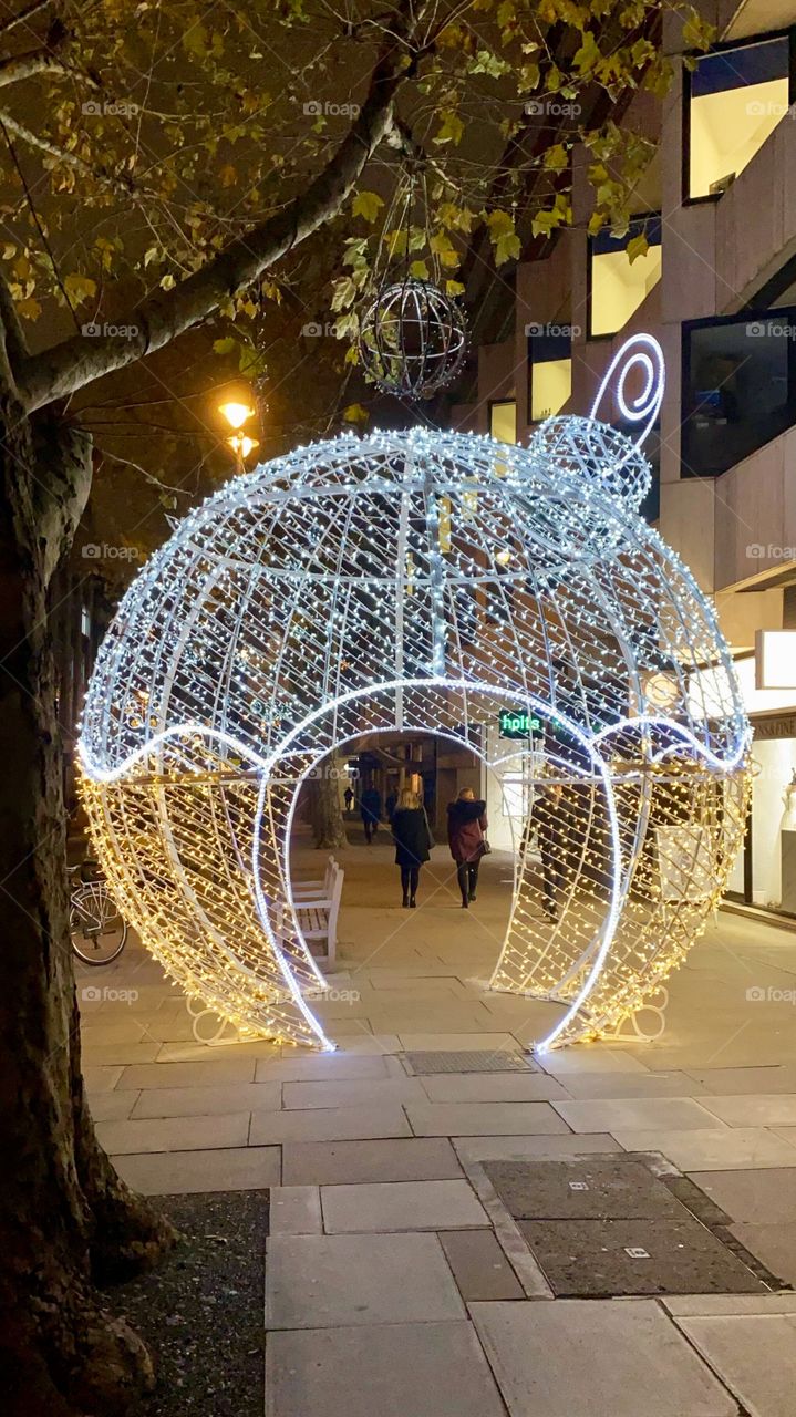 London Christmas lights and decoration