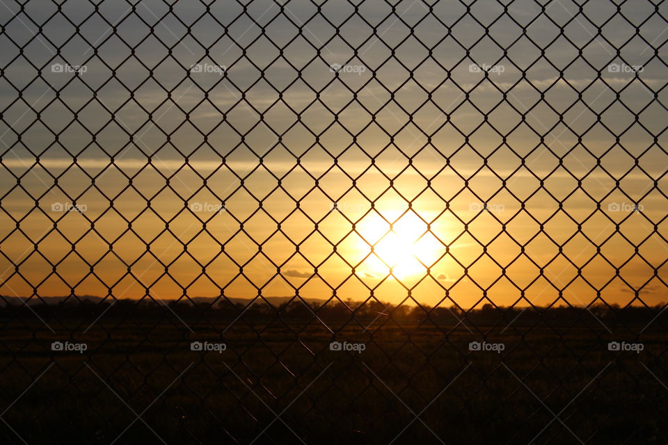 Sunset fence