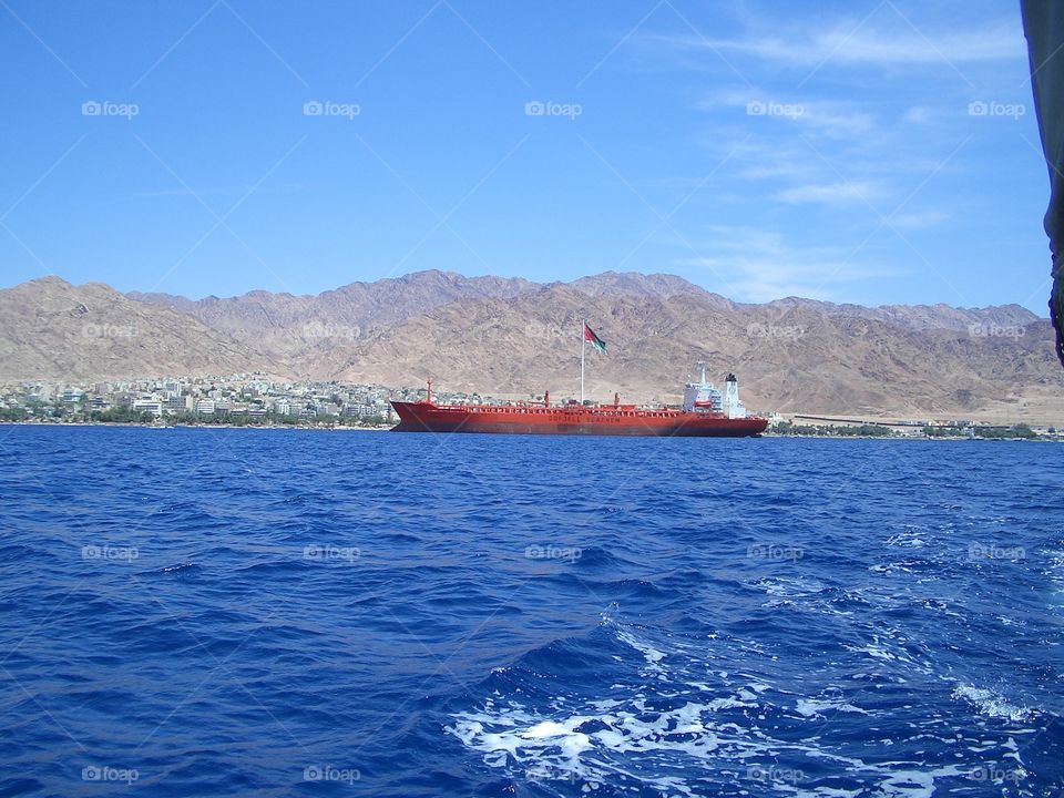 Красное море Иордания котраст цветов