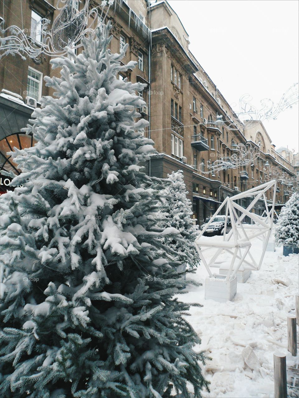 the city of Kiev in the winter, Passage, winter 2017