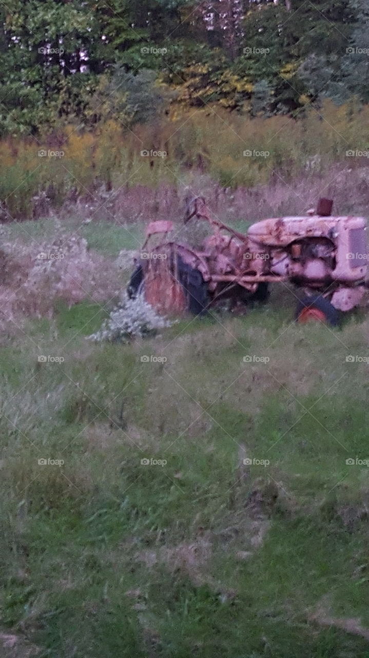 old tractor