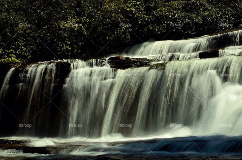 View of waterfall