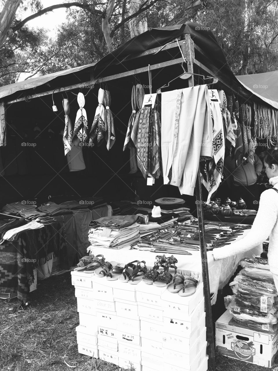 clothing stall