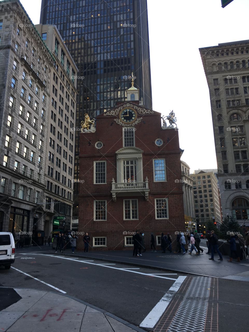 Boston in the evening light