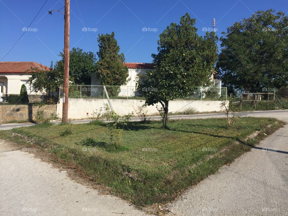 Triangle on the road