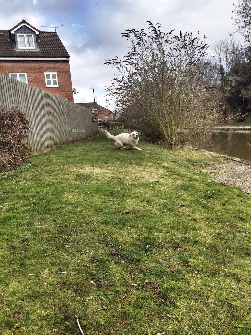 Zoe having fun at the canal