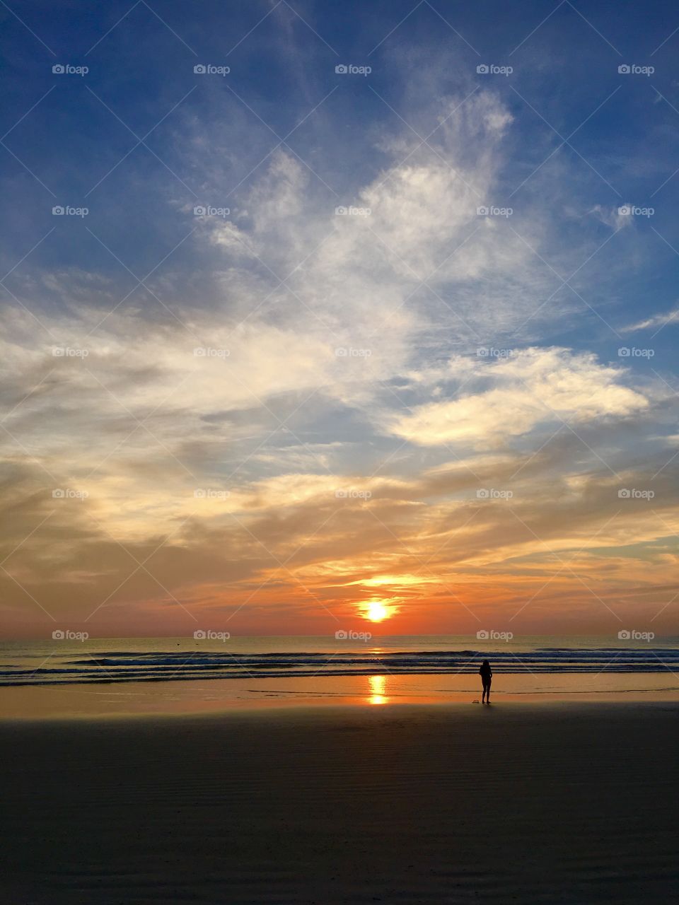 Sunrise on the beach, Florida East Coast