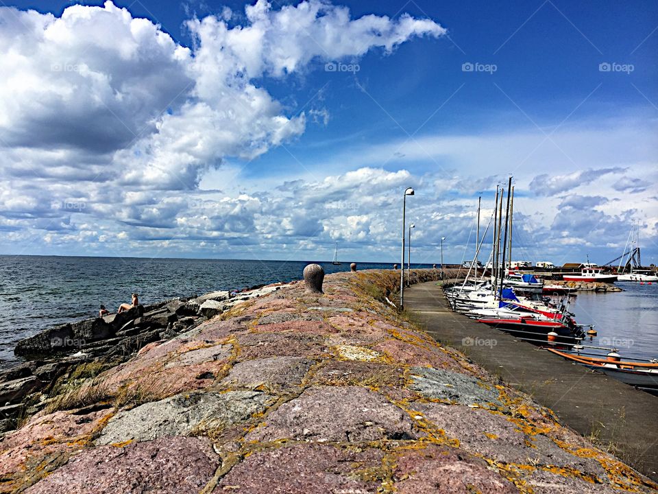 Gorgeous mooring site's stone ways! 